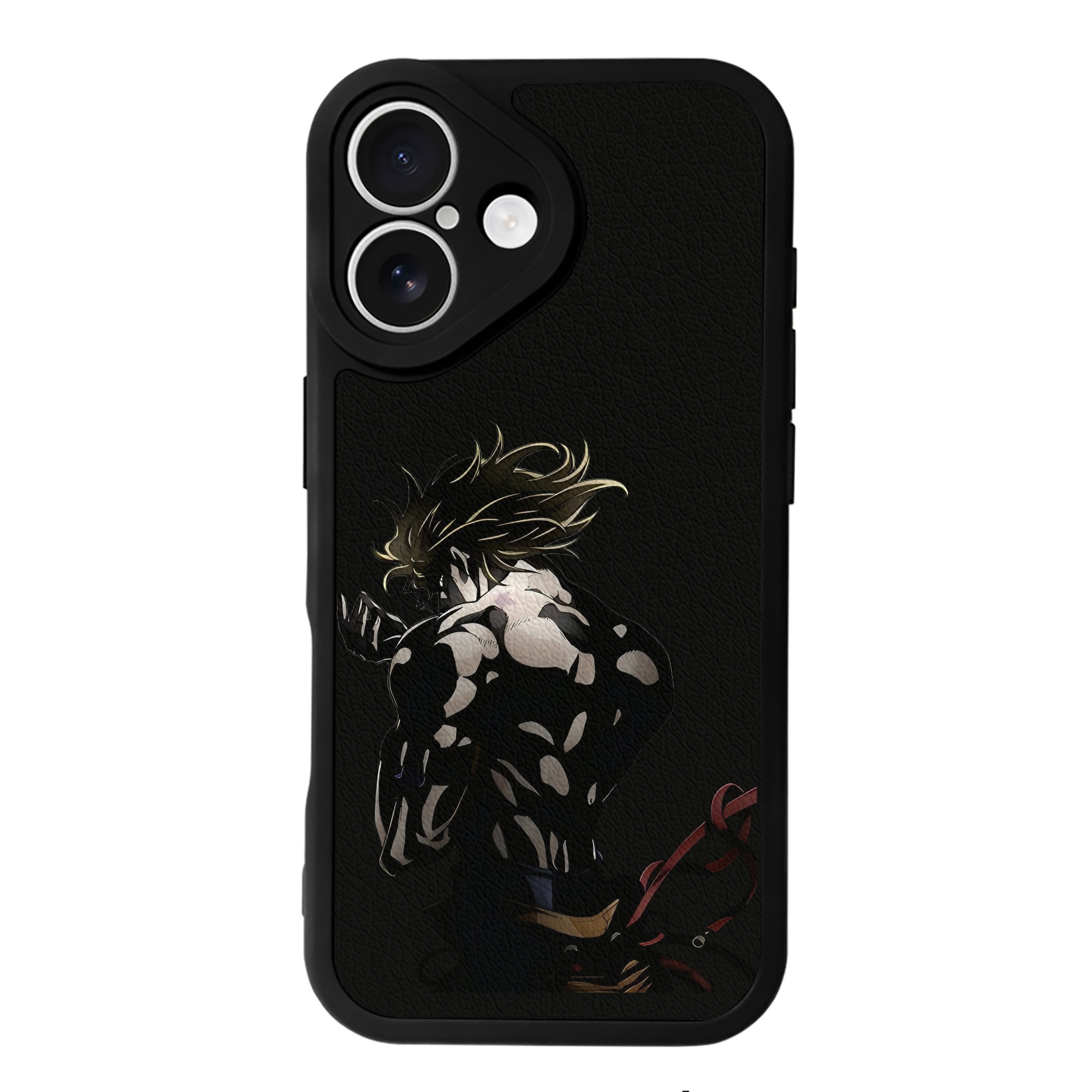 （画像用） ジョジョの奇妙な冒険 ディオ?ブランドー JoJo's Bizarre Adventure Dio Brando 【iPhone 16シリーズ対応】シリコンスマホケース（レザー調） 材質：シリコン